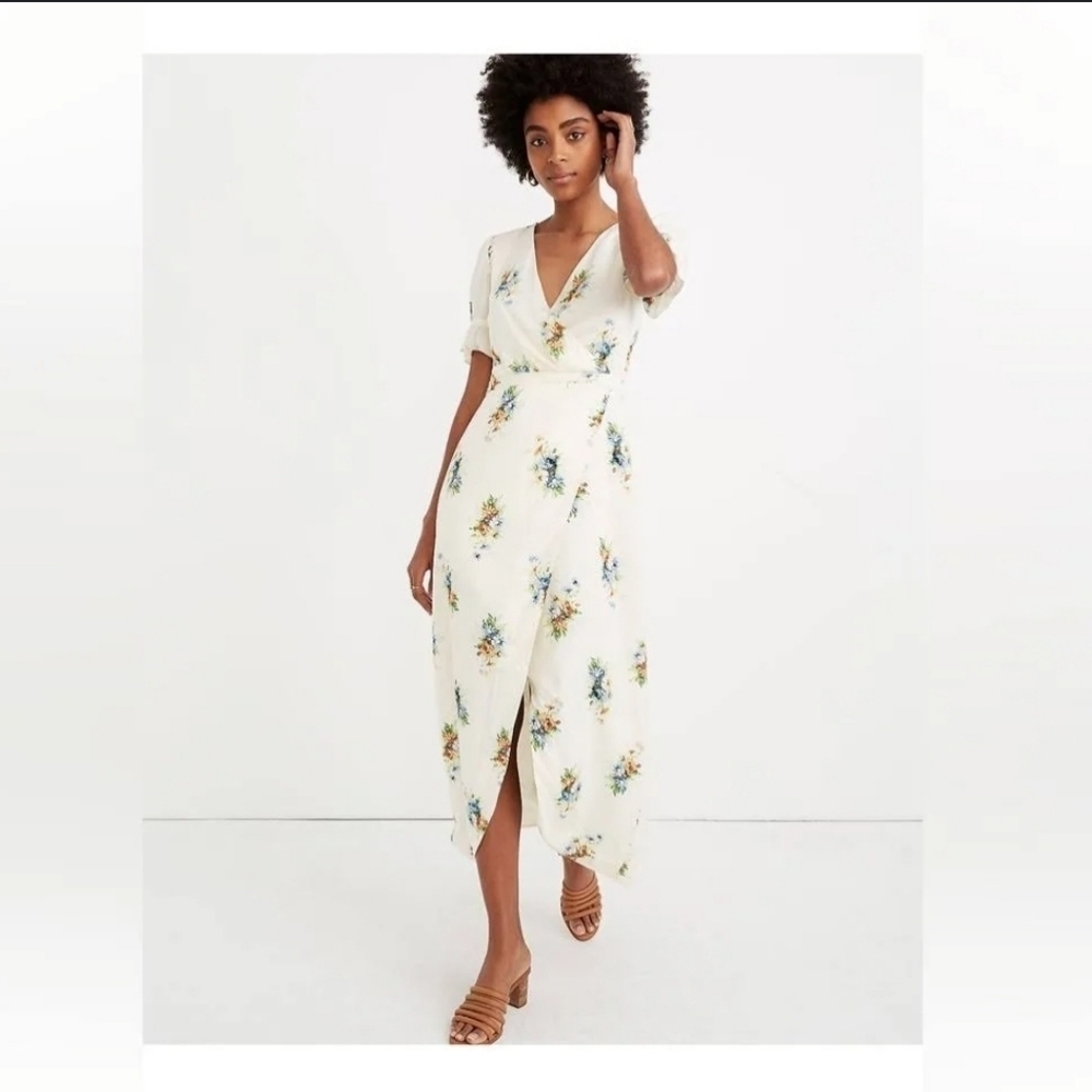 Madewell,  Ruffle-Sleeve Maxi Dress,Classic Corsage, Size 4‎